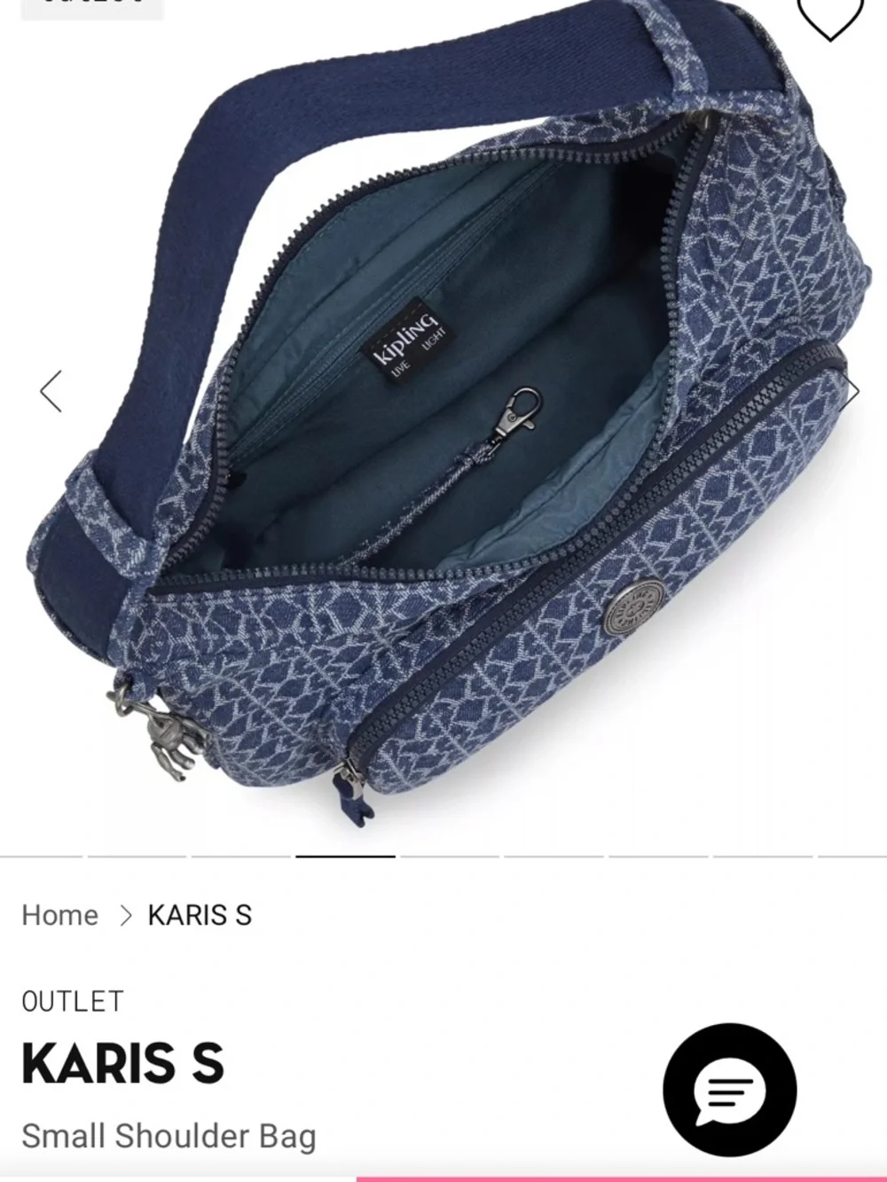 Kipling Karis S y2k Shoulder Bag - Picture 4 of 10